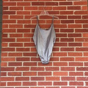 Silver bodysuit